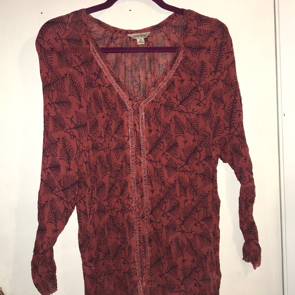 Lucky brand long sleeve top